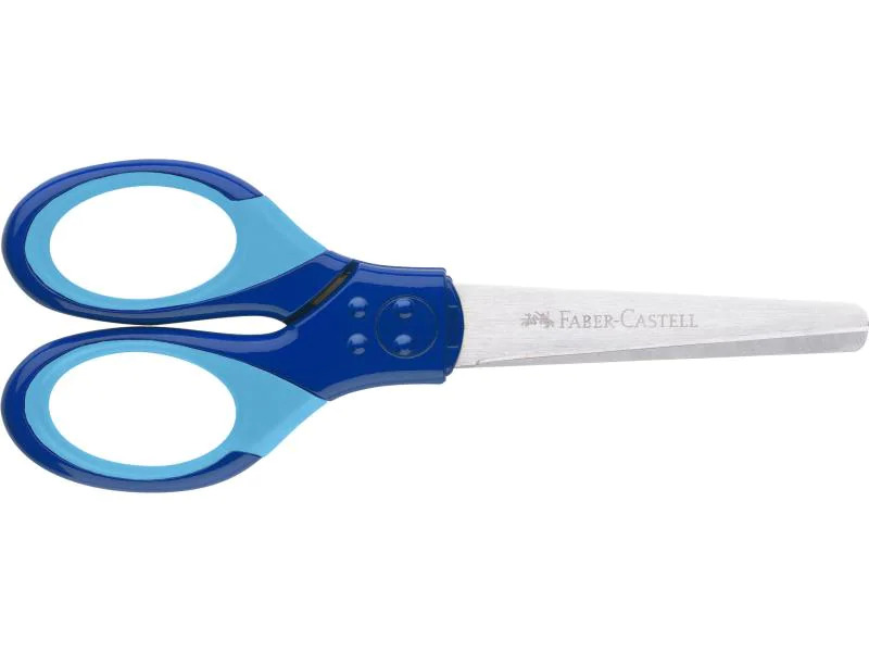 Faber-Castell Kinderschere Grip  Blau, Edelstahl