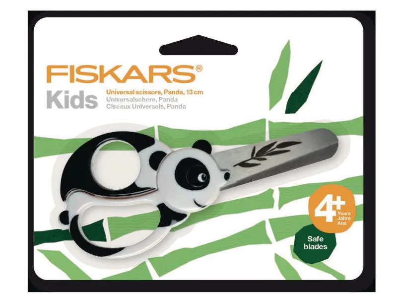 Fiskars Kinderschere Panda  Rostfreier Stahl