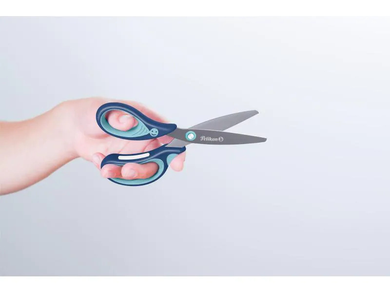 Pelikan Kinderschere griffix Blau, für Linkshänder