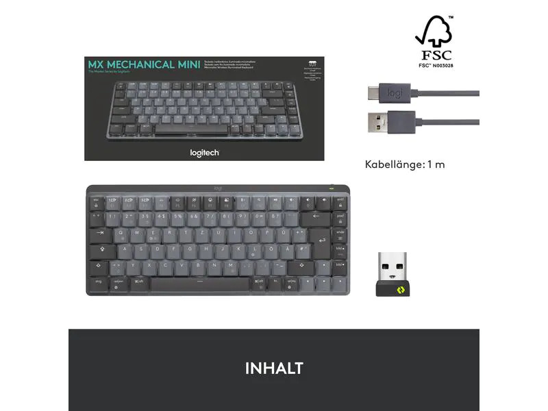 Logitech Tastatur MX Mechanical Mini