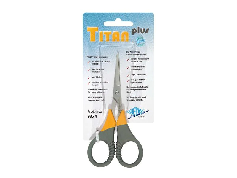 WEDO Schere Titan Plus 11.5 cm, Edelstahl, Universal