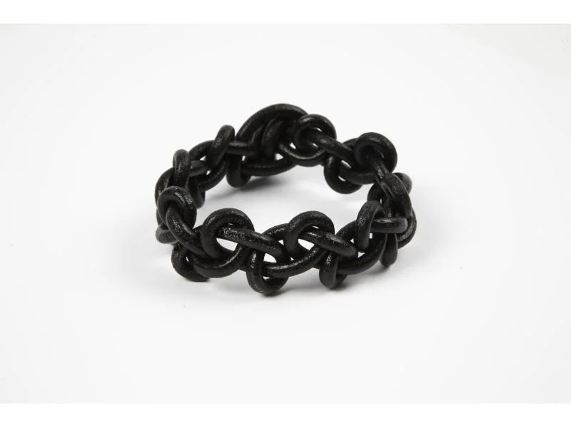 Creativ Company Lederband 4 mm, Schwarz, 5 m