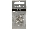 Creativ Company Ohrring 13 mm Versilbert, 10 Stk.