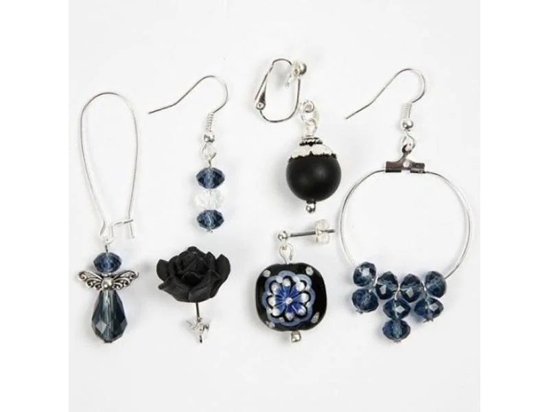 Creativ Company Ohrring 13 mm Versilbert, 10 Stk.