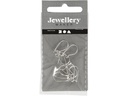 Creativ Company Ohrring 15 mm Versilbert, 10 Stk.