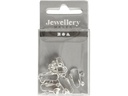 Creativ Company Ohrring Clip Versilbert, 16.5 cm, 6 Stk.