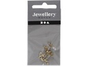 Creativ Company Ohrring Stecker, 15 mm, Vergoldet, 10 Stk.
