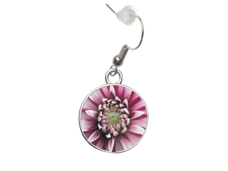 Glorex Ohrring Cabochon rund, 27 x 19 mm
