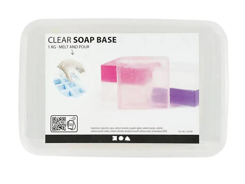 Creativ Company Glycerinseife 1 kg, Transparent