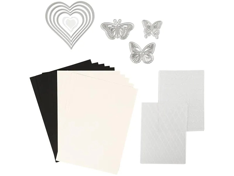 Creativ Company Stanz- und Prägemaschine A5 Starterkit ,  Blatt