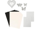 Creativ Company Stanz- und Prägemaschine A5 Starterkit ,  Blatt