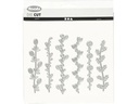 Creativ Company Stanzschablone 14.3 x 12.3 cm, Blumenranken
