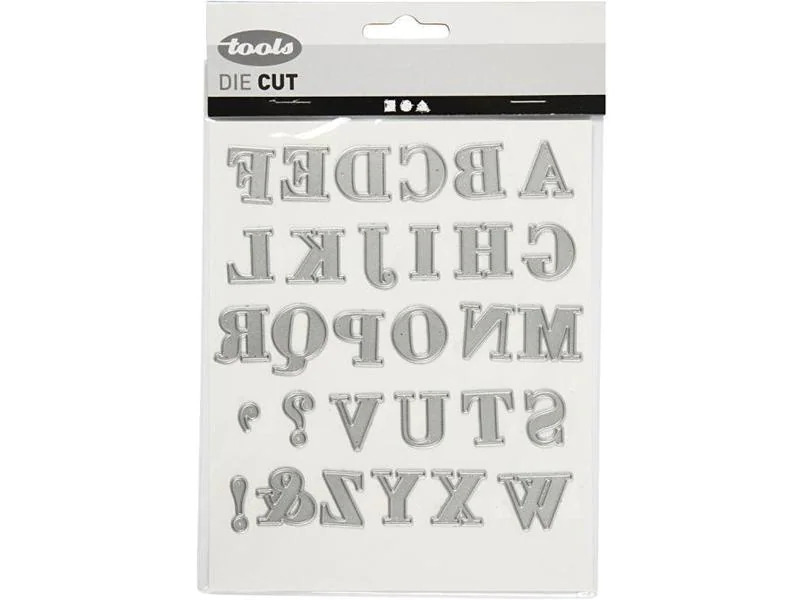 Creativ Company Stanzschablone 2 x 1.5 - 2.5 cm, Alphabet