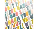 American Crafts 3D-Sticker Alphabet 130 Stück