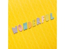 American Crafts 3D-Sticker Alphabet 130 Stück