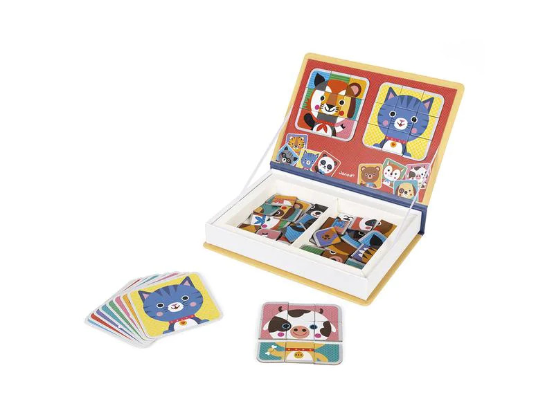 Janod Beschäftigungsspielzeug Magnetbuch Mix &amp; Match
