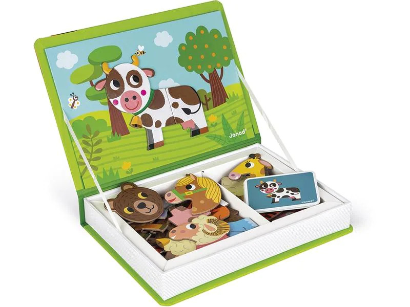 Janod Beschäftigungsspielzeug Magnetbuch Tiere