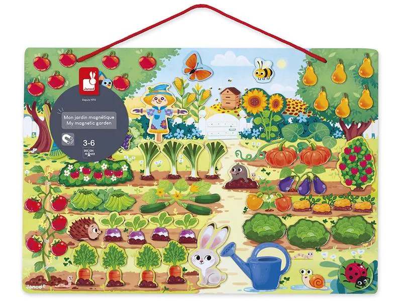 Janod Beschäftigungsspielzeug Mein magnetischer Garten