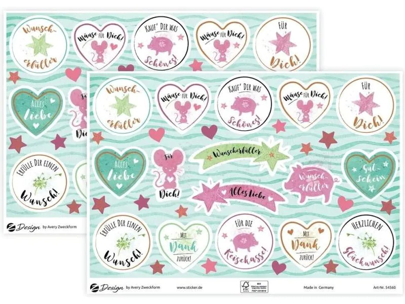 Avery Zweckform Motivsticker A5 DEKO Gutschein