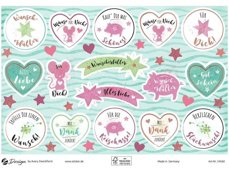 Avery Zweckform Motivsticker A5 DEKO Gutschein