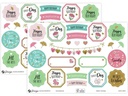 Avery Zweckform Motivsticker A5 DEKO Happy Birthday