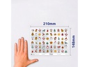 Avery Zweckform Motivsticker Christmas Friends A5 2 Stück Mehrfarbig