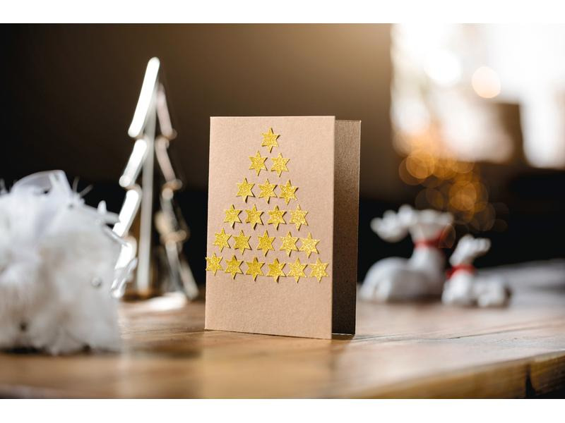 Avery Zweckform Motivsticker Christmas Sterne 1 Stück, Gold