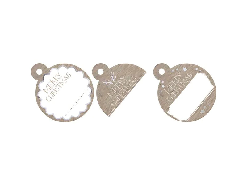 Avery Zweckform Sticker auf Rolle Geschenk 50 Stück Braun/Weiss