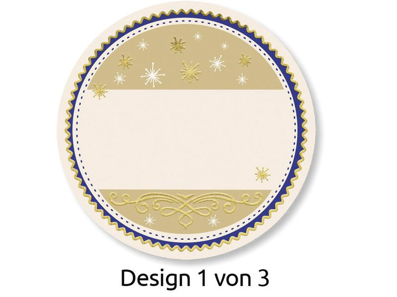 Avery Zweckform Sticker auf Rolle Geschenk 50 Stück Grün/Rot/Weiss