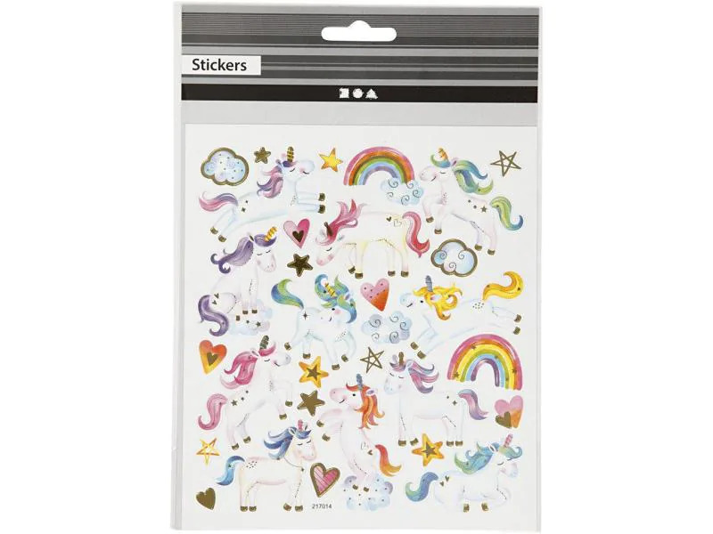 Creativ Company Motivsticker 15 cm x 16.5 cm Einhorn, 1 Blatt
