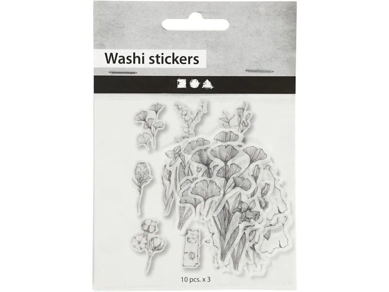 Creativ Company Motivsticker Blumen 30 Stück