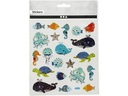Creativ Company Motivsticker Meerestiere 1 Blatt, Mehrfarbig