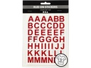 Creativ Company Motivsticker Rub-on Buchstaben &amp; Zahlen Rot, 1 Blatt