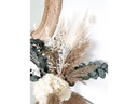 Soli Collection Trockenblumen Lara 60 cm, Weiss/Grün