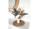 Soli Collection Trockenblumen Lara 60 cm, Weiss/Grün
