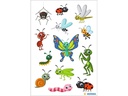 Herma Stickers Motivsticker Krabbeltiere 3 Blatt à 30 Sticker Mehrfarbig
