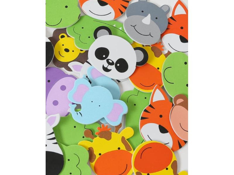 I AM CREATIVE Motivsticker Zoo Tiere 108 Stück