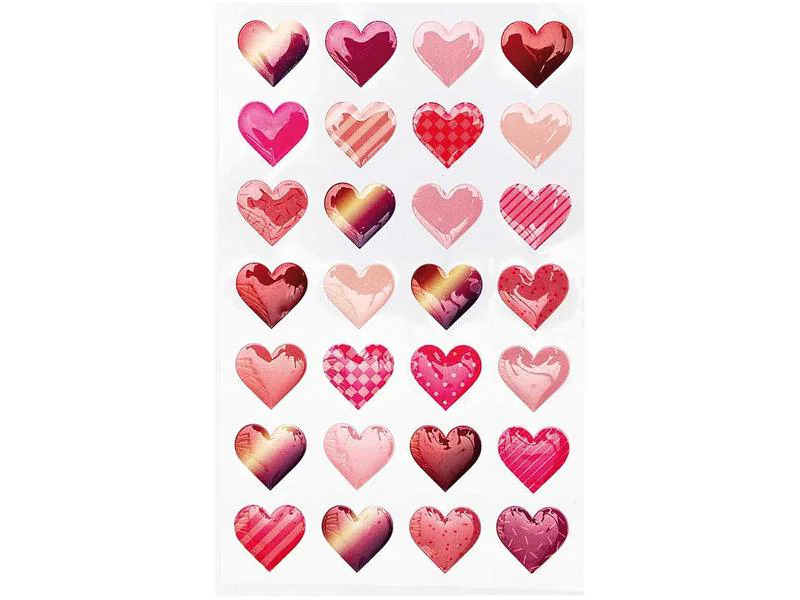 Rico Design Motivsticker Herzen 1 Blatt