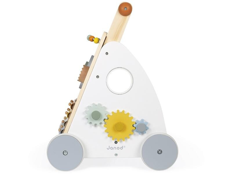Janod Lauflernhilfe Sweet Cocoon Multiaktivitätswagen aus Holz
