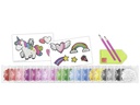 URSUS Motivsticker Diamond Painting Unicorn Pink/Weiss  1 Stück