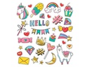 URSUS Motivsticker Glitter Fun Einhorn 4 Blatt, 151 Sticker