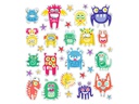 URSUS Motivsticker Glitter Fun Tiere 4 Blatt, 156 Sticker