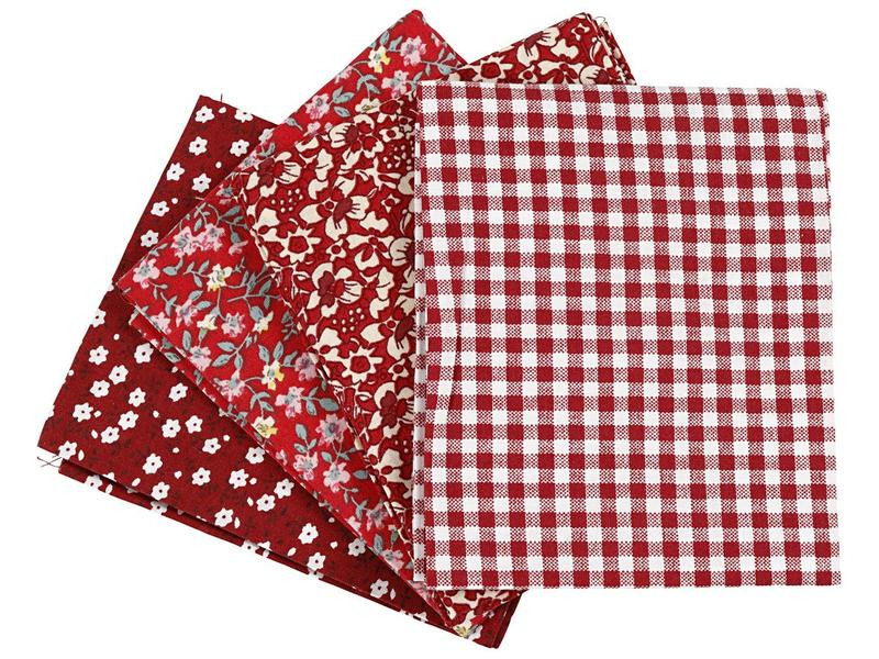 Creativ Company Stoff Fabric 4-teilig, 45 cm  55 cm