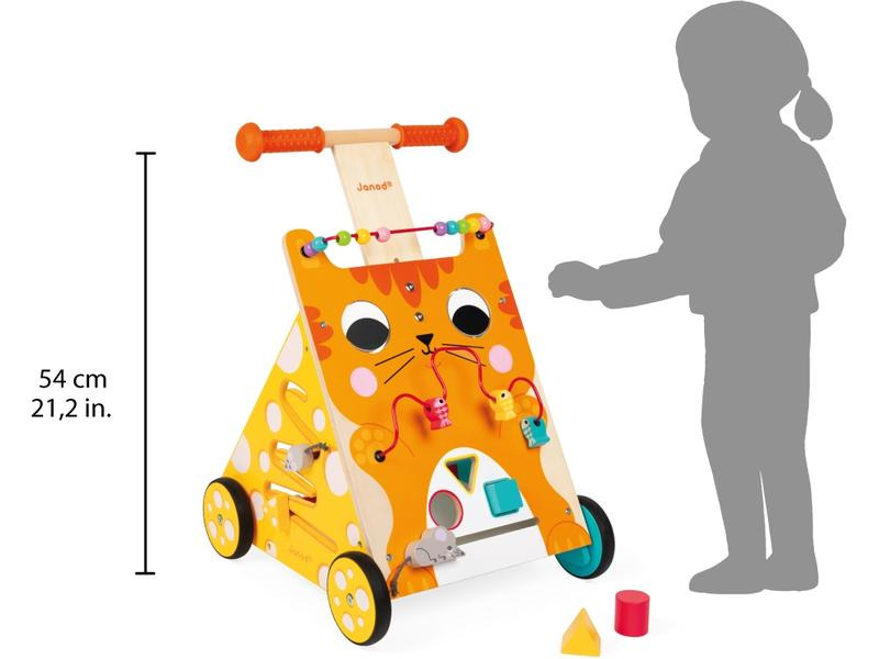 Janod Lauflernwagen Katze Multi-Activity