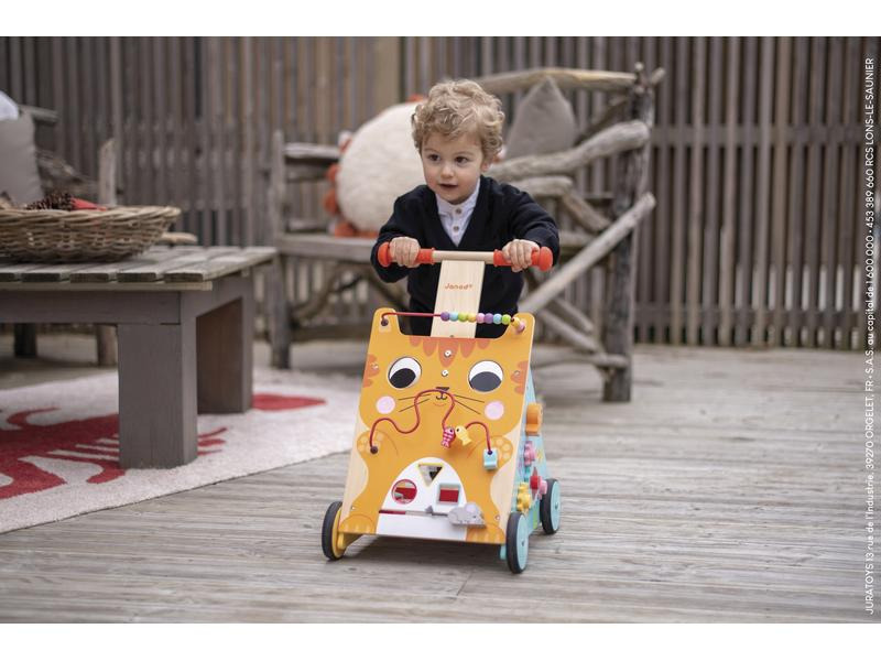 Janod Lauflernwagen Katze Multi-Activity