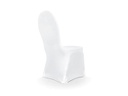 Partydeco Stoff Stuhlhusse elastisch, onsize, 200g, 1 Stück, Weiss