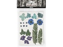 Creativ Company Streudeko Gepresste Blüten und Blätter, Blau, 19 sort.