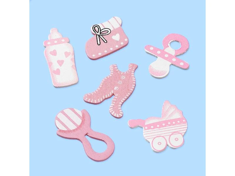 HobbyFun Miniatur-Figur Baby Mädchen Hellrosa