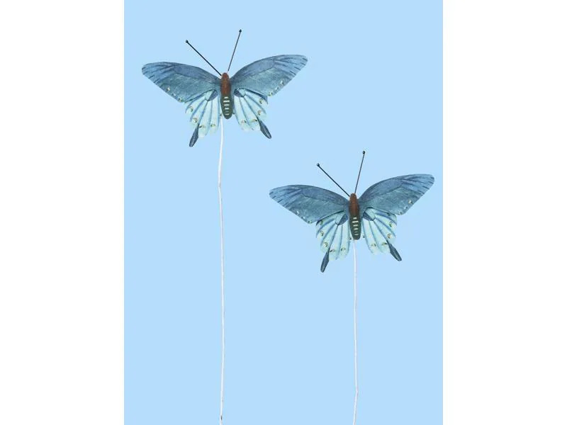 HobbyFun Streudeko Schmetterling Blau, 2 Stück