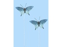 HobbyFun Streudeko Schmetterling Blau, 2 Stück